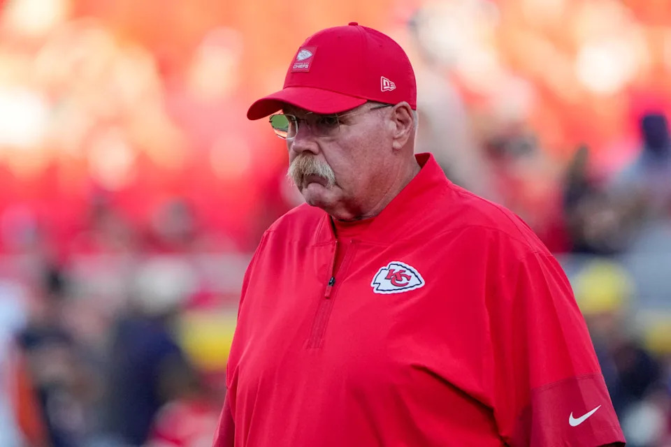 Kansas City Chiefs head coach Andy Reid during an NFL gameDenny Medley-Imagn Images