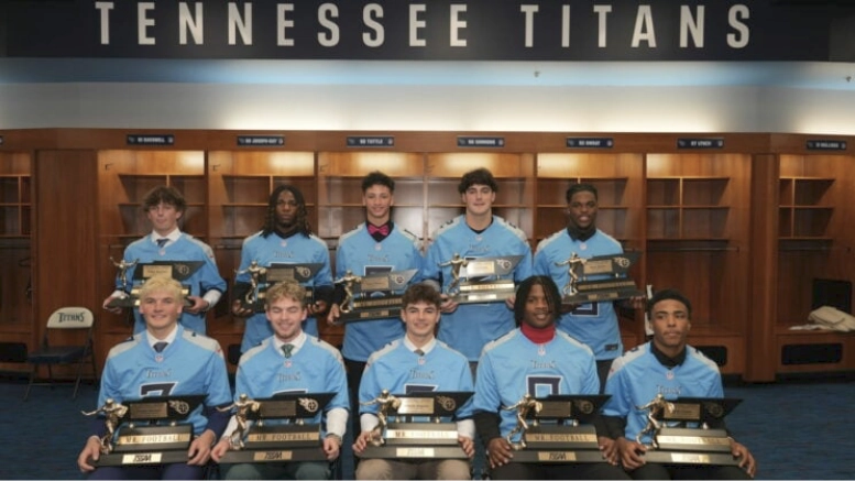 Congratulations to the 2025 Tennessee Titans Mr. Football Award winners. Tuesday, the NFL team honored the ten honorees during a luncheon at Nissan Stadium.