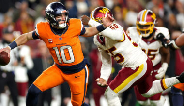Broncos lead Commanders 20-17 in fourth quarter
