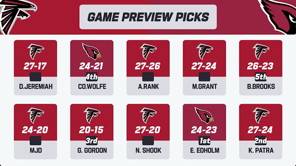 Cardinals-Falcons expert picks