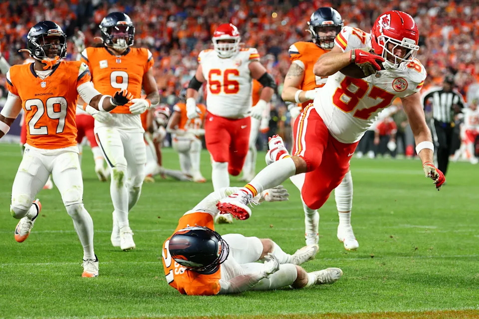 The Denver Broncos would be the No. 1 seed in the AFC if the NFL playoffs began today, while Travis Kelce and the Kansas City Chiefs would not be in the 2025 NFL postseason.