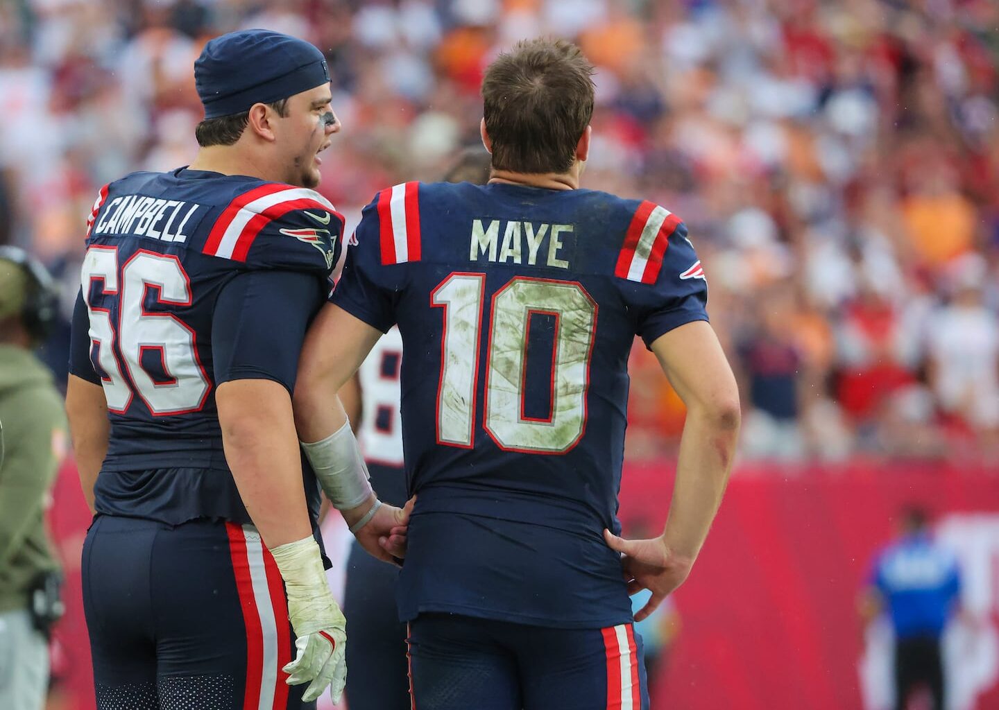 Unlike other teams, the Patriots have hit on their first-round picks in the last two drafts: offensive tackle Will Campbell and quarterback Drake Maye.