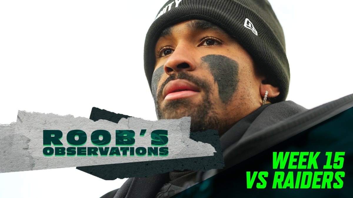 Watch Roob’s Observations from Eagles’ win over Raiders – NBC Sports Philadelphia