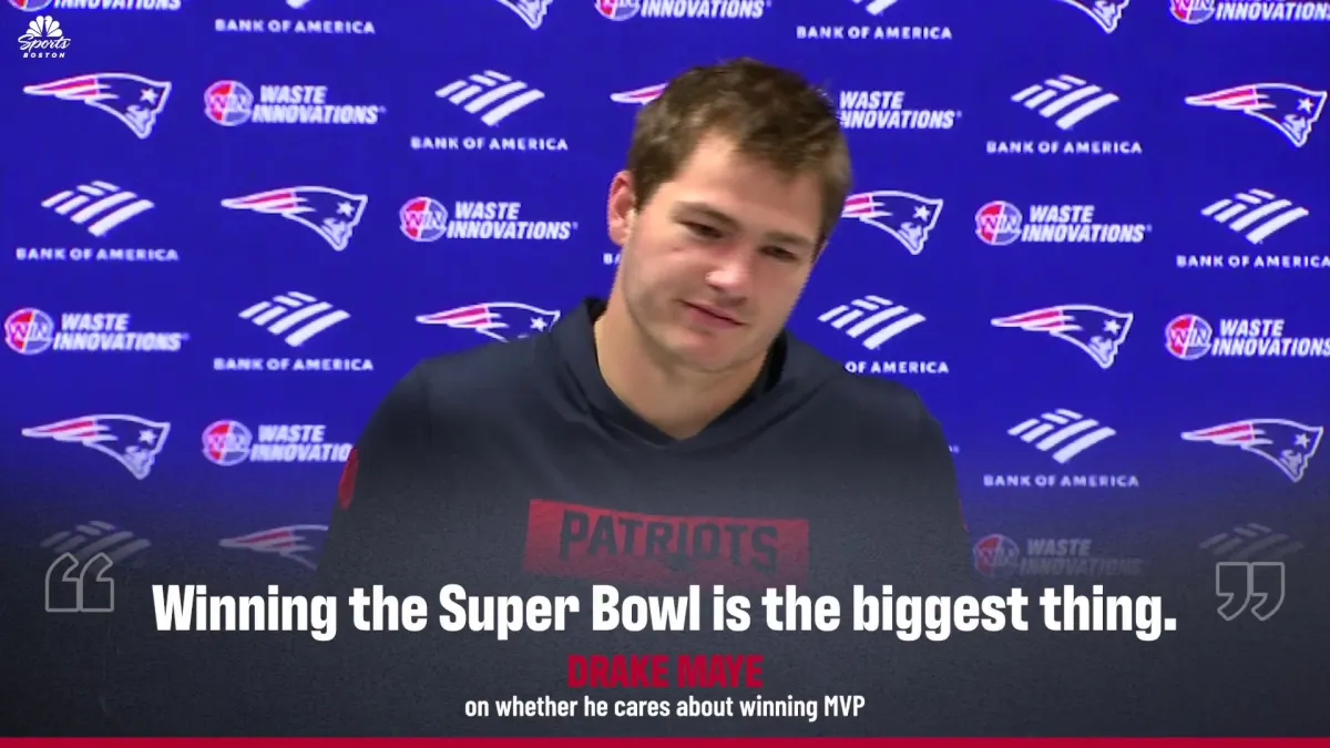 Drake Maye cares more about winning Super Bowls than MVP awards – NBC Sports Boston