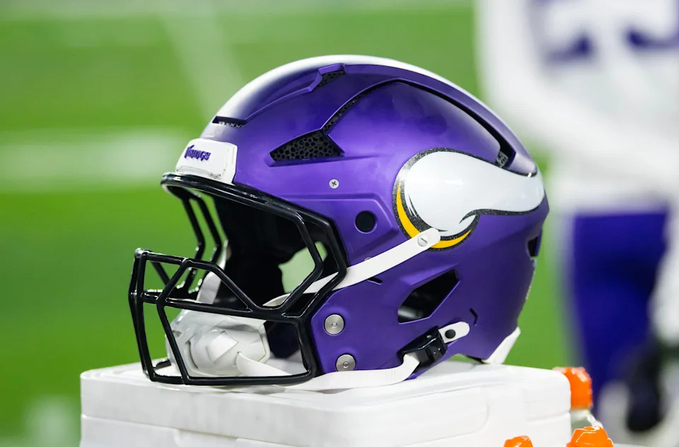 A Minnesota Vikings helmet.