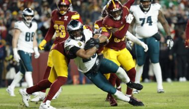 Eagles win division as Commanders clash descends into brawl