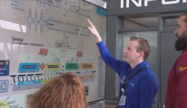 Commanders’ Sam Cosmi trades playbook for customer service training with Special Olympics Ambassadors at Dulles