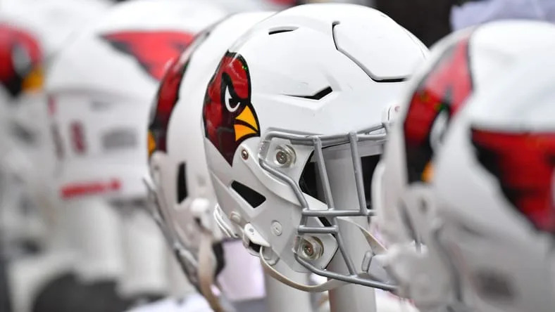 Arizona Cardinals helmets in 2023.