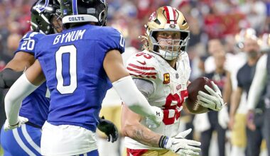 49ers vs. Bears: George Kittle won't practice Wednesday, Ricky Pearsall returns