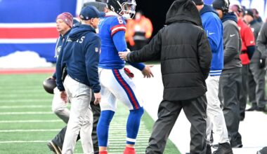 Jaxson Dart frustrated with his Giants concussion reality