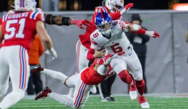 Jaxson Dart can't keep playing with Giants fire