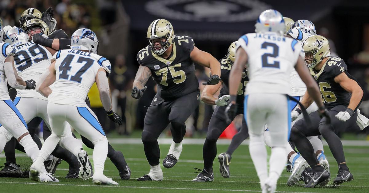 Saints Taliese Fuaga returns to practice to start Week 15 | Saints