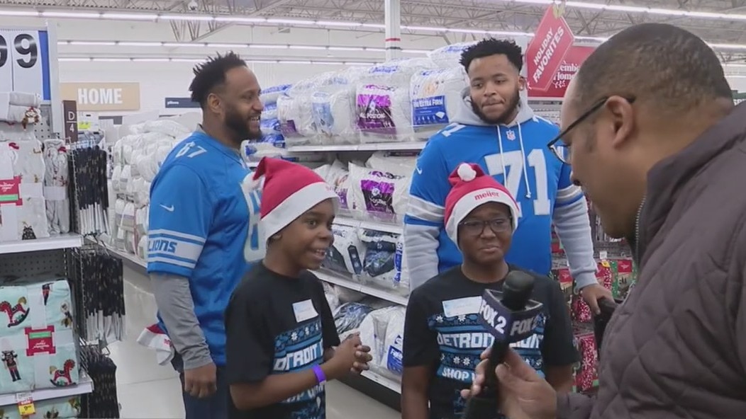 Holiday shopping with the Detroit Lions