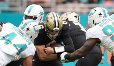 Tyler Shough's rookie inconsistency shows in loss to Miami | Saints