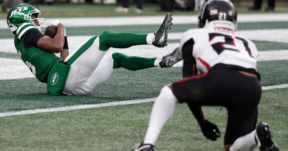 Adonai Mitchell showing he can be a big part of Jets' future, not just Sauce Gardner trade throw-in | NFL