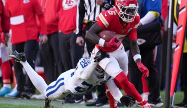 Chiefs face must-win game against Chargers without 3 starting offensive linemen, wide receiver Brown | NFL