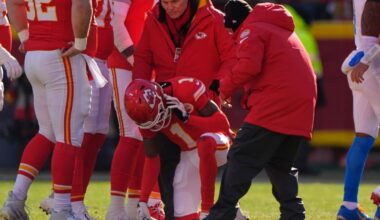 Chiefs' Xavier Worthy being evaluated for concussion after head injury against Chargers | Associated Press