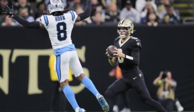 Tyler Shough takes hits, but delivers win over Panthers | Saints