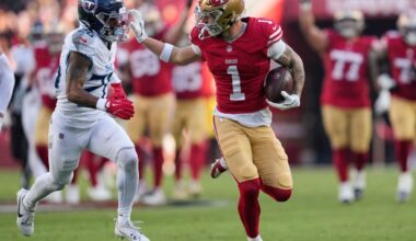 49ers' Ricky Pearsall faces new injury setback after standout performance in win vs. Titans | NFL