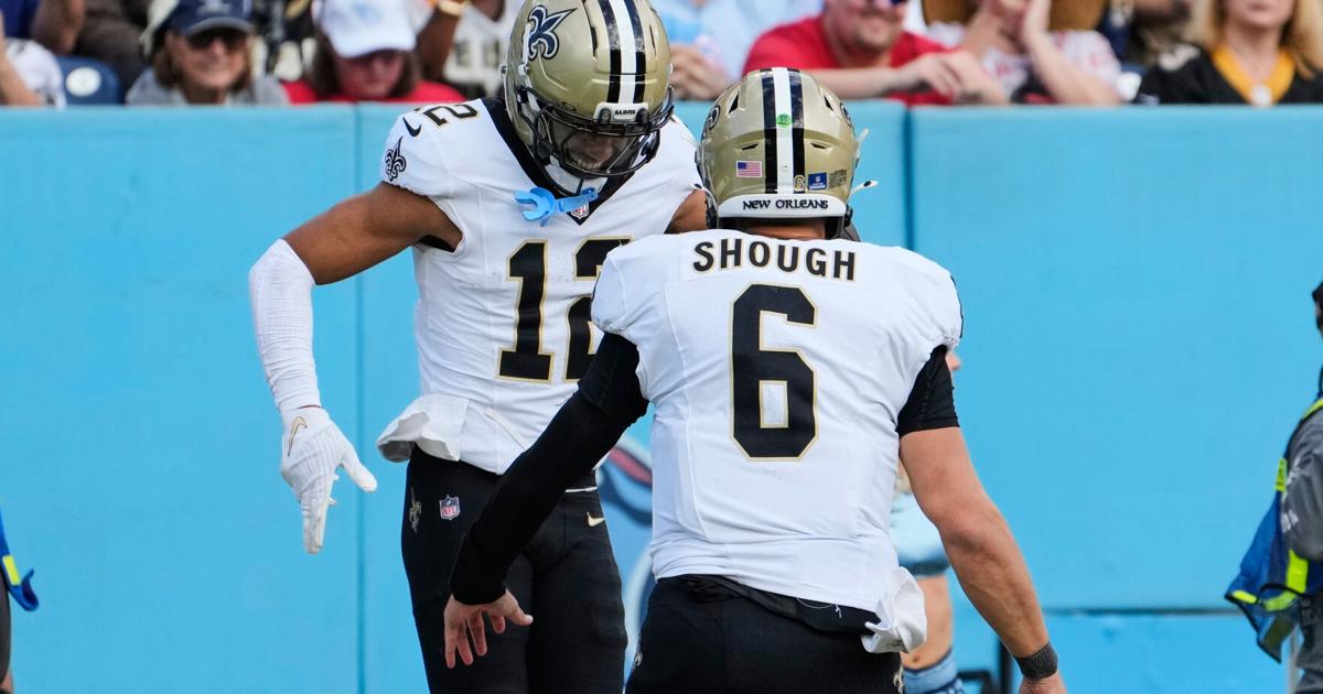 Tyler Shough rallies the Saints with a big second half to beat the Titans 34-26 | Pro National Sports