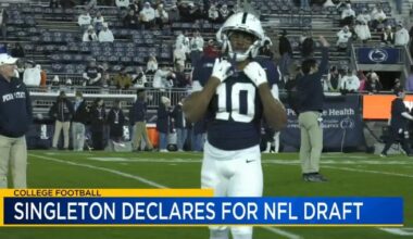 Nick Singleton has declared for the NFL draft after four seasons at Penn State | Sports