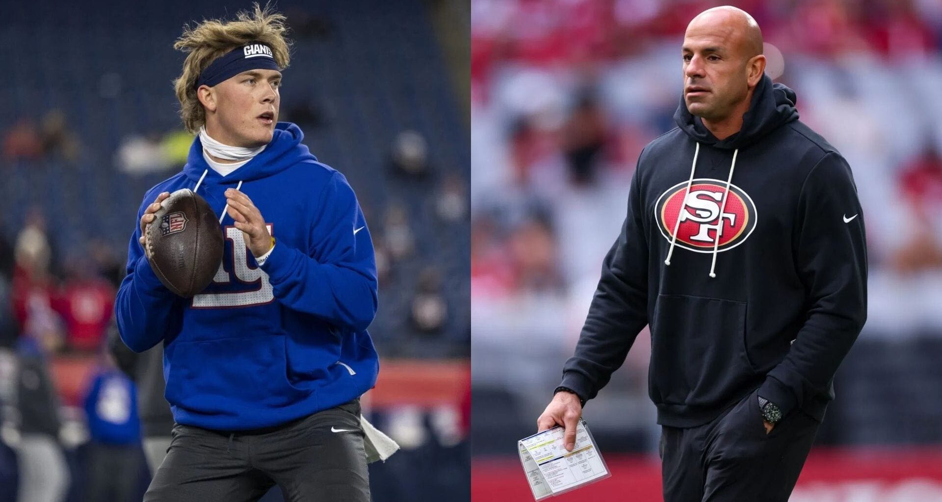 Robert Saleh makes feelings known on coaching Giants and Jaxson Dart in future amid 49ers DC