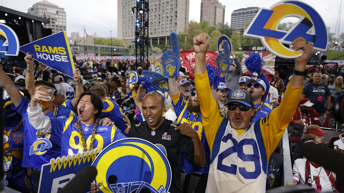 Where is Rams' pick from Falcons?