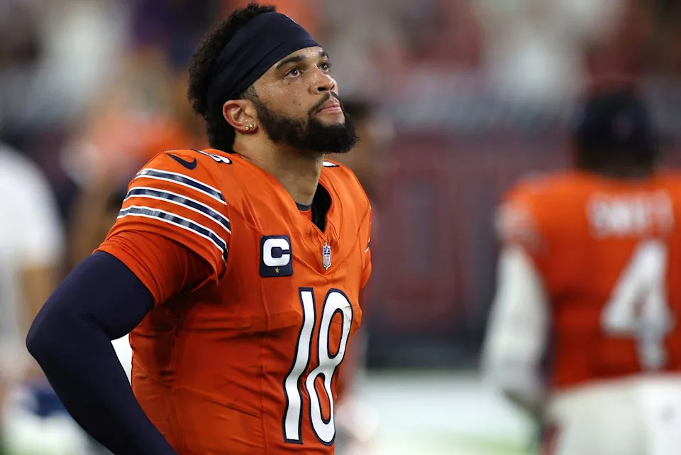 Tim Warner/Getty Caleb Williams, quarterback of the Chicago Bears.
