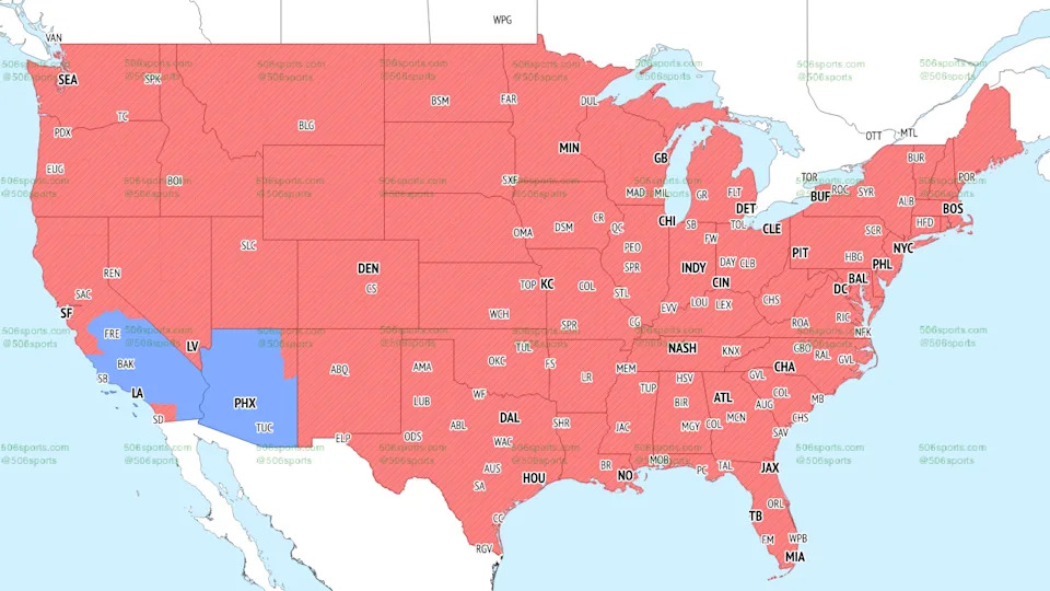 NFL TV Maps (Week 14, 2025): FOX late