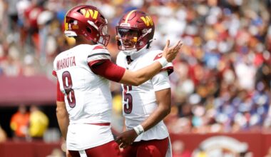 Marcus Mariota's talk with Jayden Daniels