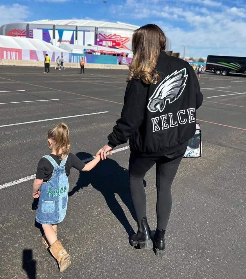 Kylie Kelce/Instagram Kylie Kelce and daughter Wyatt on Instagram