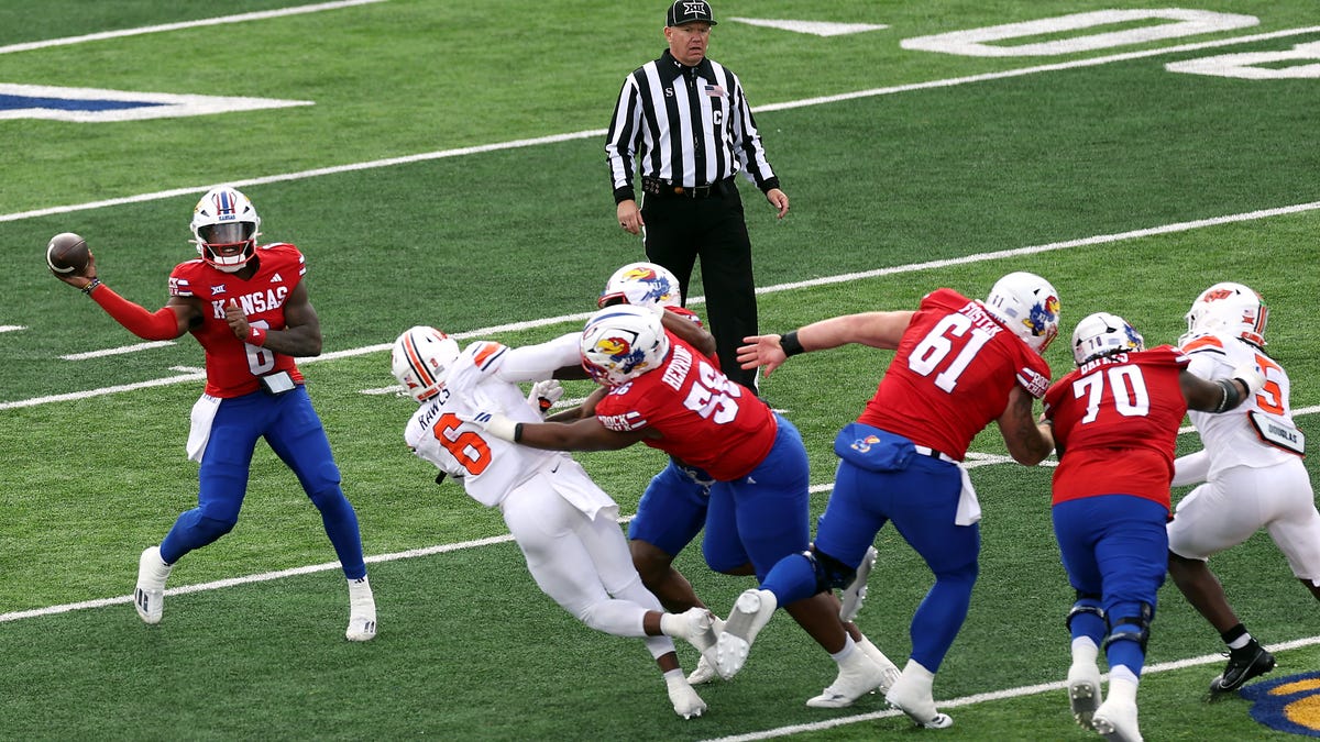 Kansas football quarterback Jalon Daniels declares for 2026 NFL Draft