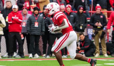 Nebraska running back Emmett Johnson declares for the NFL draft