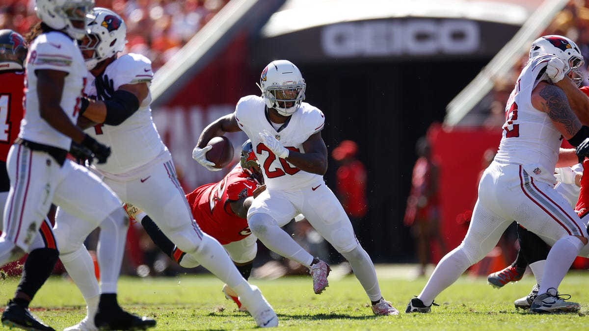With Trey Benson out, who is the Cardinals' starting running back?