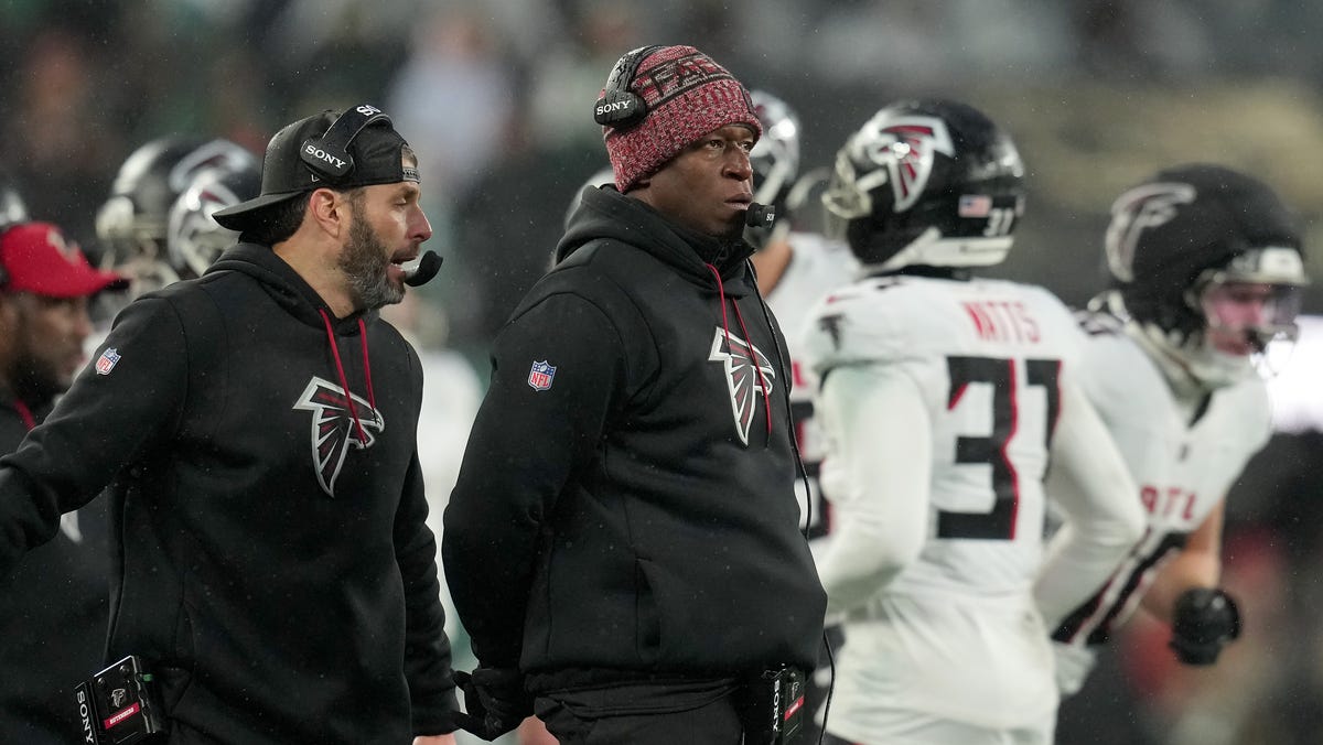 Raheem Morris on staff changes, Drake London