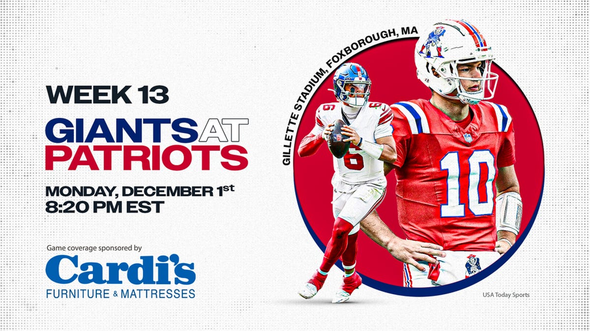 Where to watch Patriots vs. Giants today: TV channel, live stream