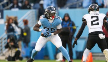 Chigoziem Okonkwo injury update, status vs. Browns in Week 14