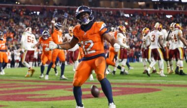 RJ Harvey player props odds, tips and betting trends for Week 14