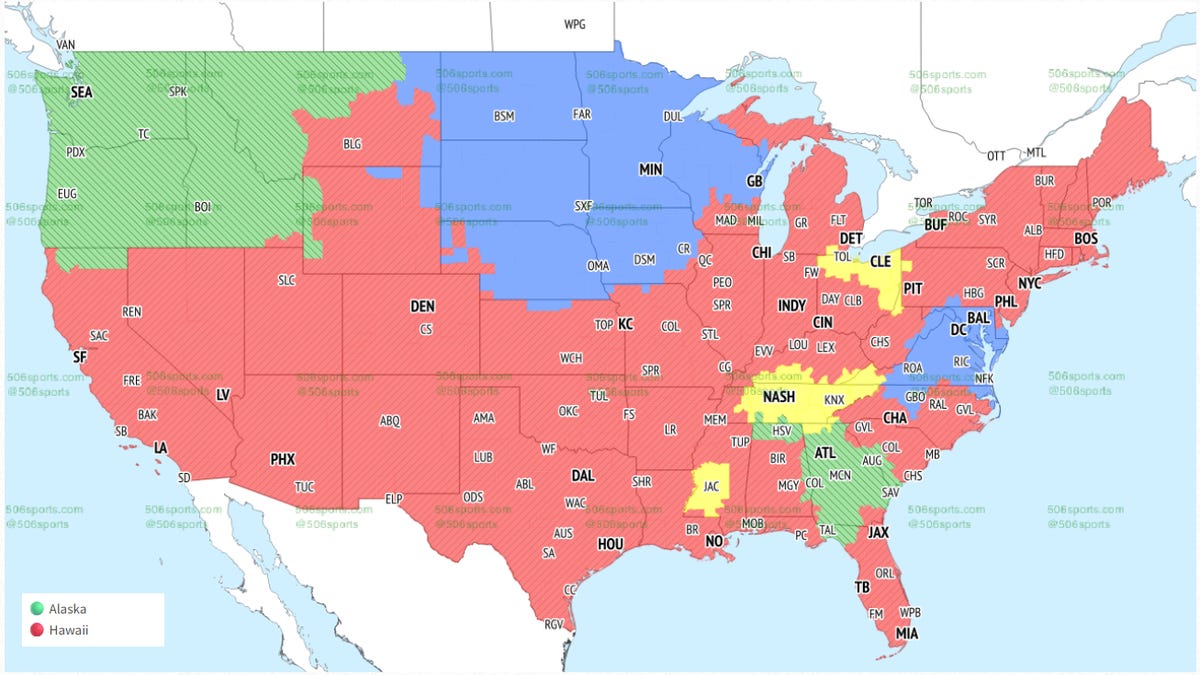 NFL Week 14 maps vs. Vikings