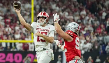 Indiana football quarterback Fernando Mendoza in NFL Draft