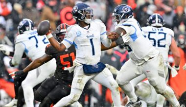 Cam Ward acted sour after Titans beat Browns, and he's still not happy