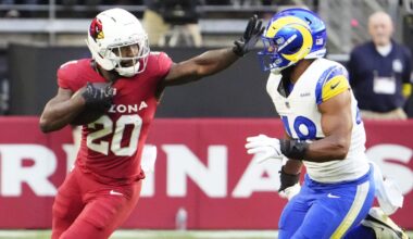 Arizona Cardinals RB Bam Knight was placed on injured reserve Tuesday