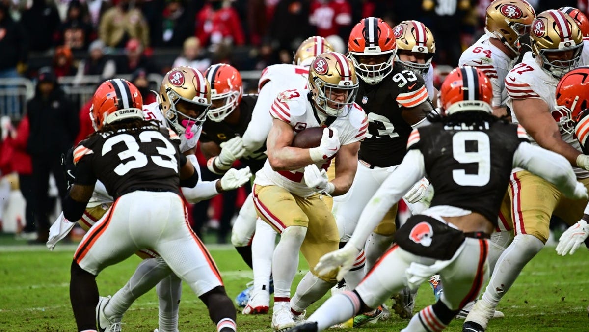 Christian McCaffrey player props odds, tips and betting trends for Week 15