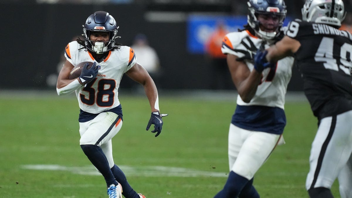 Jaleel McLaughlin player props odds, tips and betting trends for Week 15