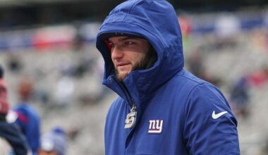 New York Giants have spoken to Cam Skattebo about his viral antics