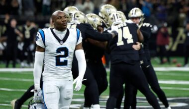What is the Panthers' updated playoff probability after Week 15 loss?