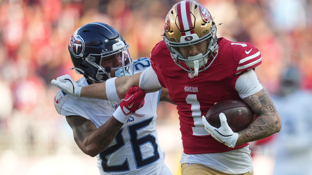 WR Ricky Pearsall ruled out vs. Colts