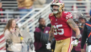 Pair of 49ers OUT, two more questionable for Week 17 vs. Bears