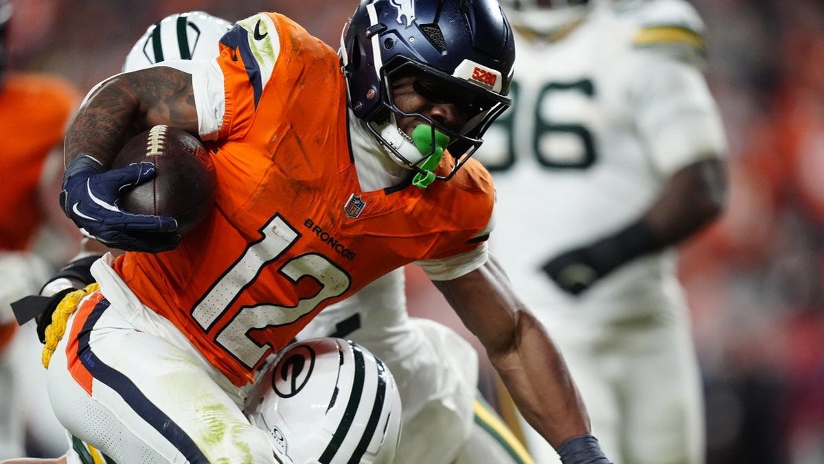 RJ Harvey injury update, status vs. Jaguars in Week 16