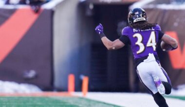 Keaton Mitchell player props odds, tips and betting trends for Week 16